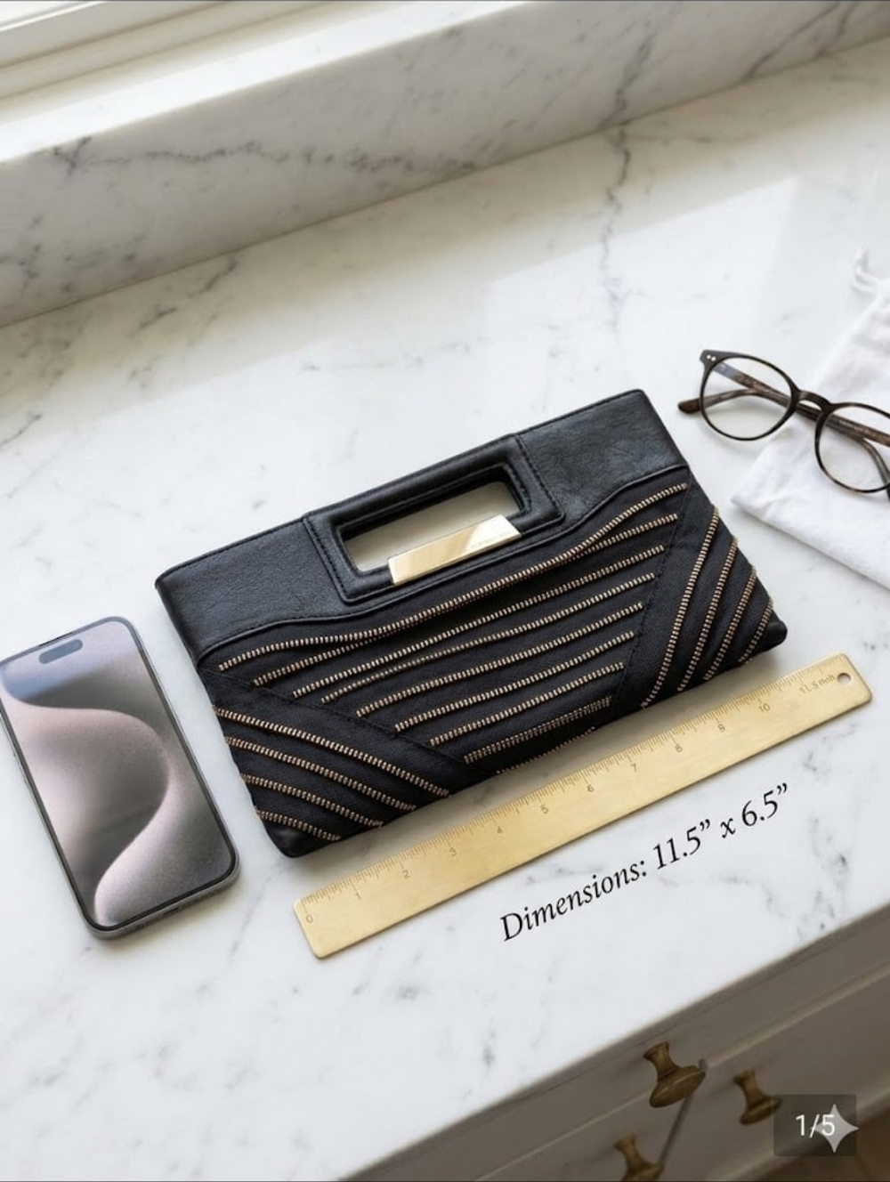 Bcbgmaxazria Zippered Clutch